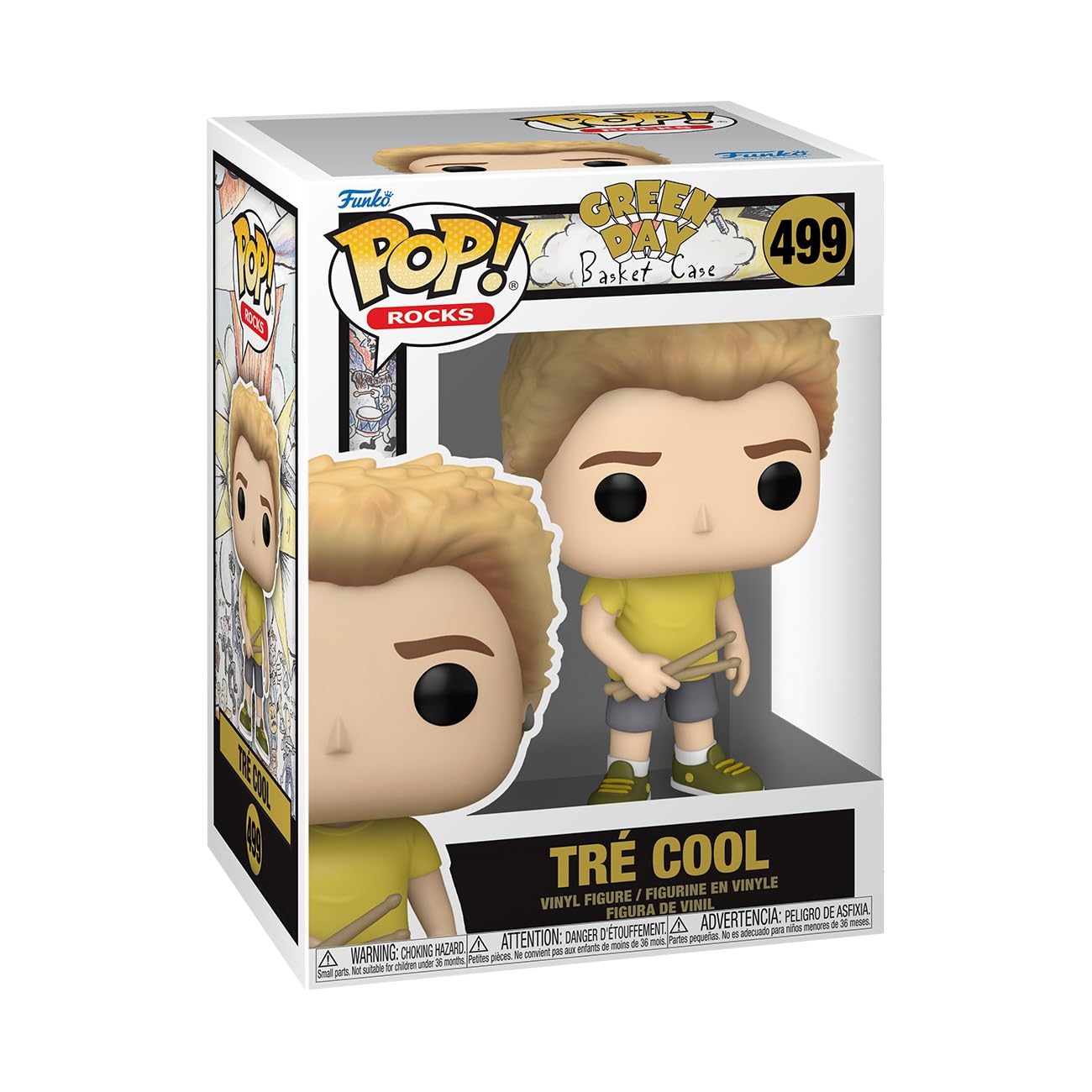 Funko POP! Rocks: Green Day - TRE Cool - Basket Case - Sammelbare Vinylfigur - Geschenkidee - Offizielles Merchandise - Spielzeug für Kinder & Erwachsene - Modellfigur für Sammler und zur Ausstellung