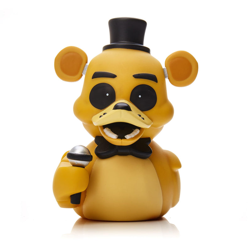 TUBBZ Collectors Edition: Five Nights At Freddys - Golden Freddy Cosplaying Rubber Duck Vinyl Figure – Official Collectible for Fans of FNAF