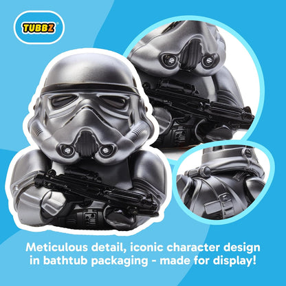 TUBBZ Collectors Edition: Original Stormtrooper Glimmer Cosplaying Rubber Duck Vinyl Figure – Official Collectible for Fans of Stormtroopers