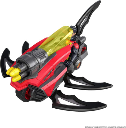 Mattel DC Premier 6.5 Inch Robin Figure & Cycle Vehicle with Projectile Launch, Exclusive Deco, Batlink Robin Cycle, JMD51