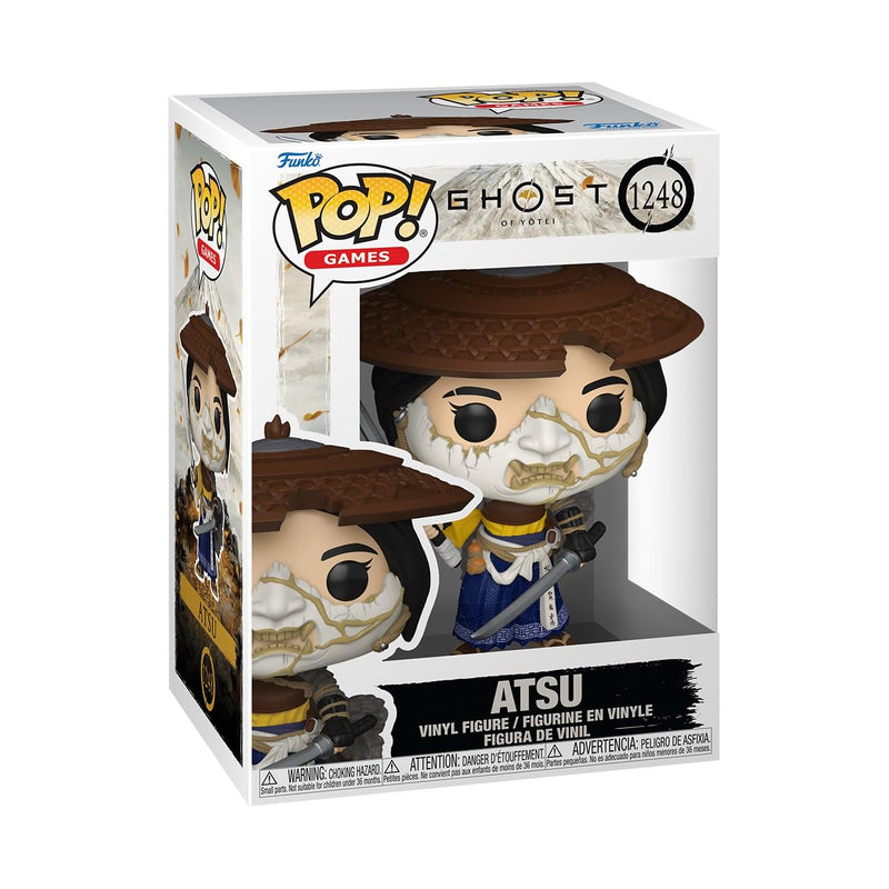 Funko POP! Games: Ghost of Yotei - Atsu - Sammelbare Vinylfigur - Geschenkidee - Offizielles Merchandise - Spielzeug für Kinder & Erwachsene - Modellfigur für Sammler und zur Ausstellung