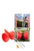 Diabolo van Rubber met Metalen Stokjes - Fluor Rood