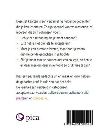 Helpende gedachten voor volwassenen: 52 positieve kaarten