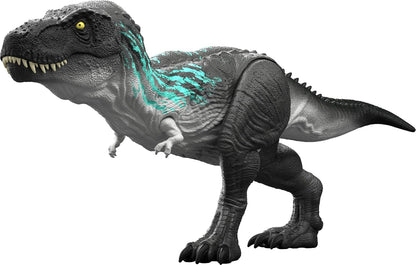 Mattel Jurassic World Muscle Madness Tyrannosaurus Rex Action Figure, T-Rex with Torso Growth & Evolving Tail Spikes, Chomp & Roars, JKG92