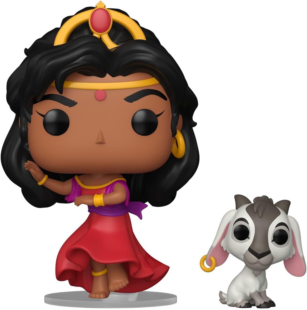Funko POP! & Buddy: Hunchback of Notre Dame - Esmeralda & Djali - Figura in vinile da collezione - Idea regalo - Prodotto ufficiale - Giocattoli per bambini e adulti