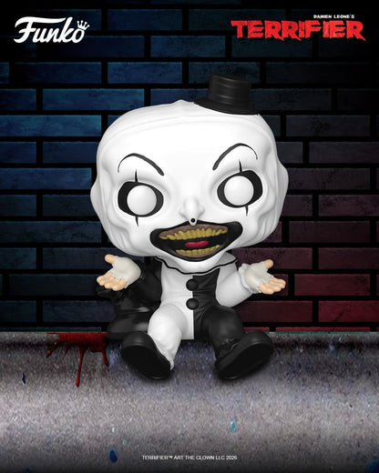 Funko POP! Movies: Terrifier - Art the Clown - Sitting - Shelf Sitter - Sammelbare Vinylfigur - Geschenkidee - Offizielles Merchandise - Spielzeug für Kinder & Erwachsene - Modellfigur für Sammler