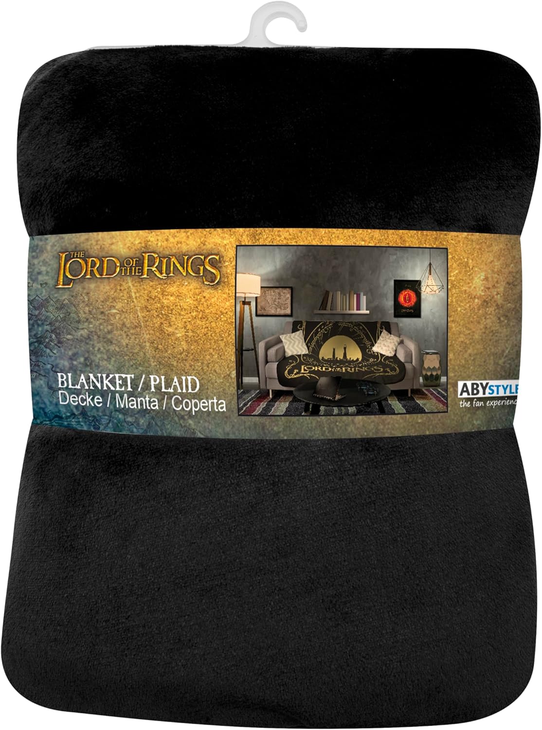 ABYSTYLE Lord of The Rings Fellowship of The Ring Blanket | Lord of the Rings Blanket | Blanket | Throw for Sofas & Beds | Lord of the Rings Merchandise | Lord of The Rings Gifts
