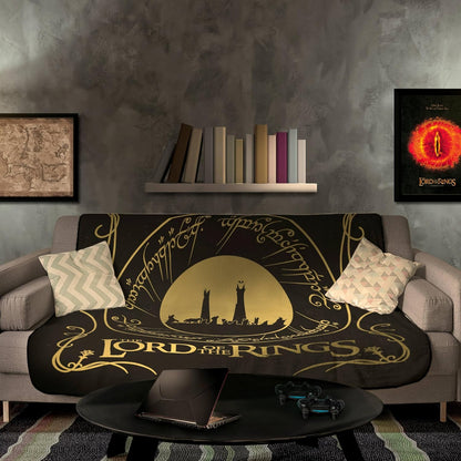 ABYSTYLE Lord of The Rings Fellowship of The Ring Blanket | Lord of the Rings Blanket | Blanket | Throw for Sofas & Beds | Lord of the Rings Merchandise | Lord of The Rings Gifts