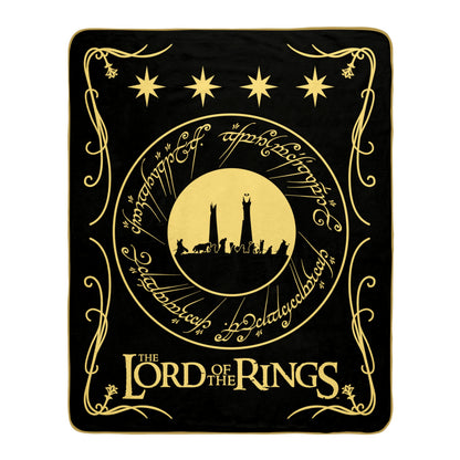 ABYSTYLE Lord of The Rings Fellowship of The Ring Blanket | Lord of the Rings Blanket | Blanket | Throw for Sofas & Beds | Lord of the Rings Merchandise | Lord of The Rings Gifts