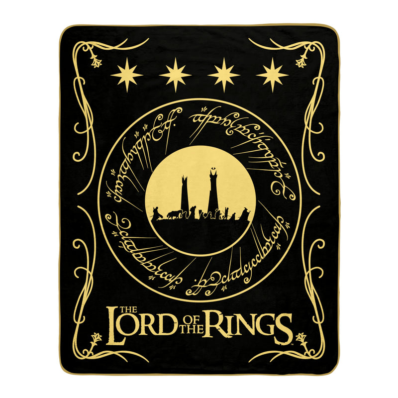 ABYSTYLE Lord of The Rings Fellowship of The Ring Blanket | Lord of the Rings Blanket | Blanket | Throw for Sofas & Beds | Lord of the Rings Merchandise | Lord of The Rings Gifts