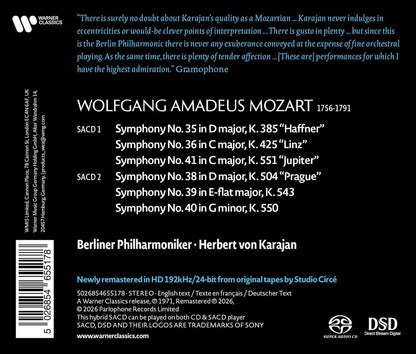 Mozart: Symphonies Nos. 35-36, 38-41