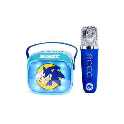 Otl - Light Up Wireless Karaoke Speaker W/ Microphone - Sonic The Hedgehog