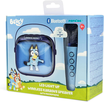 Otl - Light Up Wireless Karaoke Speaker W/ Microphone - Bluey