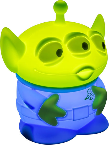 Paladone Disney Pixar Toy Story Alien SquishyGlo Rechargeable Silicone Night Light, 17cm, 1–3 Hour Timer, 3 Brightness Levels, Officially Licensed