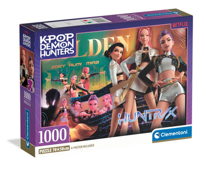 Clementoni Kpop Demon Hunters Puzzle 1000 Teile Erwachsene - Puzzle Erwachsene in 70 x 50 cm - Puzzle Erwachsene anspruchsvoll von Clementoni 37126
