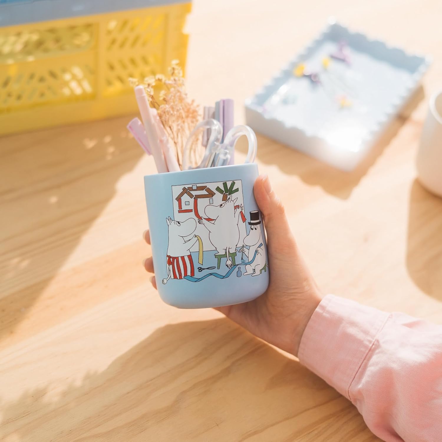 Grupo Erik Portapenne da Scrivania Moomin - Porta Penne Decorativo in Ceramica | Cancelleria (10 x 8 cm