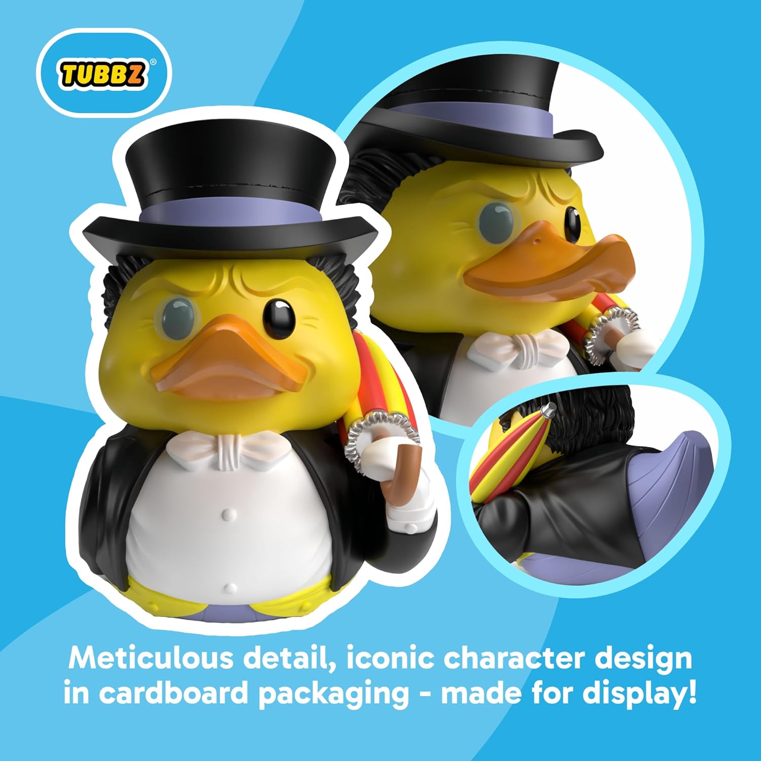 TUBBZ Boxed Edition: DC Comics - Penguin Cosplaying Rubber Duck Vinyl Figure – Official Collectible for Fans of DC Comics