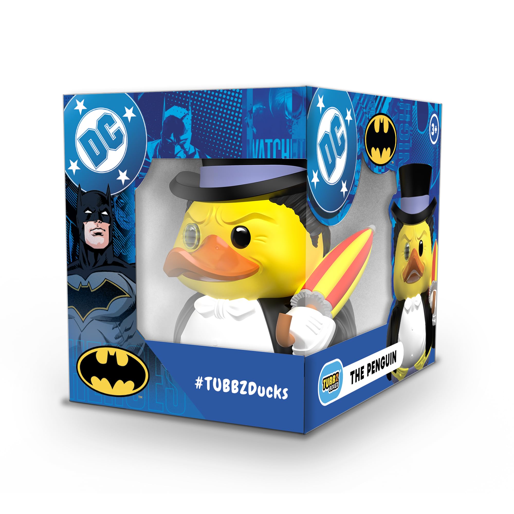 TUBBZ Boxed Edition: DC Comics - Penguin Cosplaying Rubber Duck Vinyl Figure – Official Collectible for Fans of DC Comics