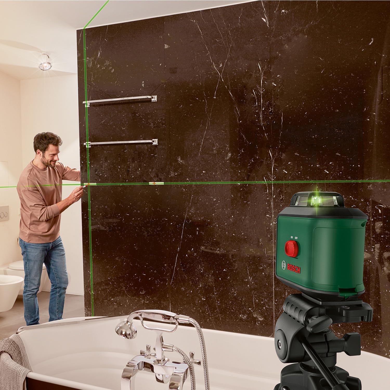 Bosch Universallevel 360 - 360Ý Kruislijnlaser - Inclusief Opbergetui En Batterijen