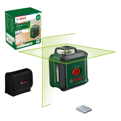 Bosch Universallevel 360 - 360Ý Kruislijnlaser - Inclusief Opbergetui En Batterijen