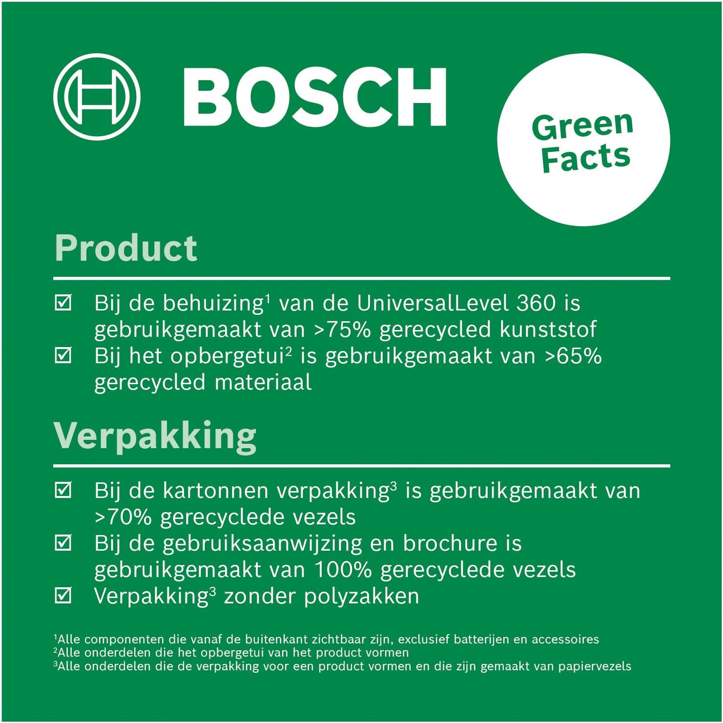 Bosch Universallevel 360 - 360Ý Kruislijnlaser - Inclusief Opbergetui En Batterijen