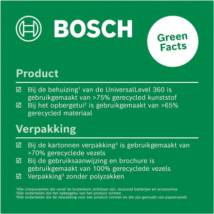 Bosch Universallevel 360 - 360Ý Kruislijnlaser - Inclusief Opbergetui En Batterijen