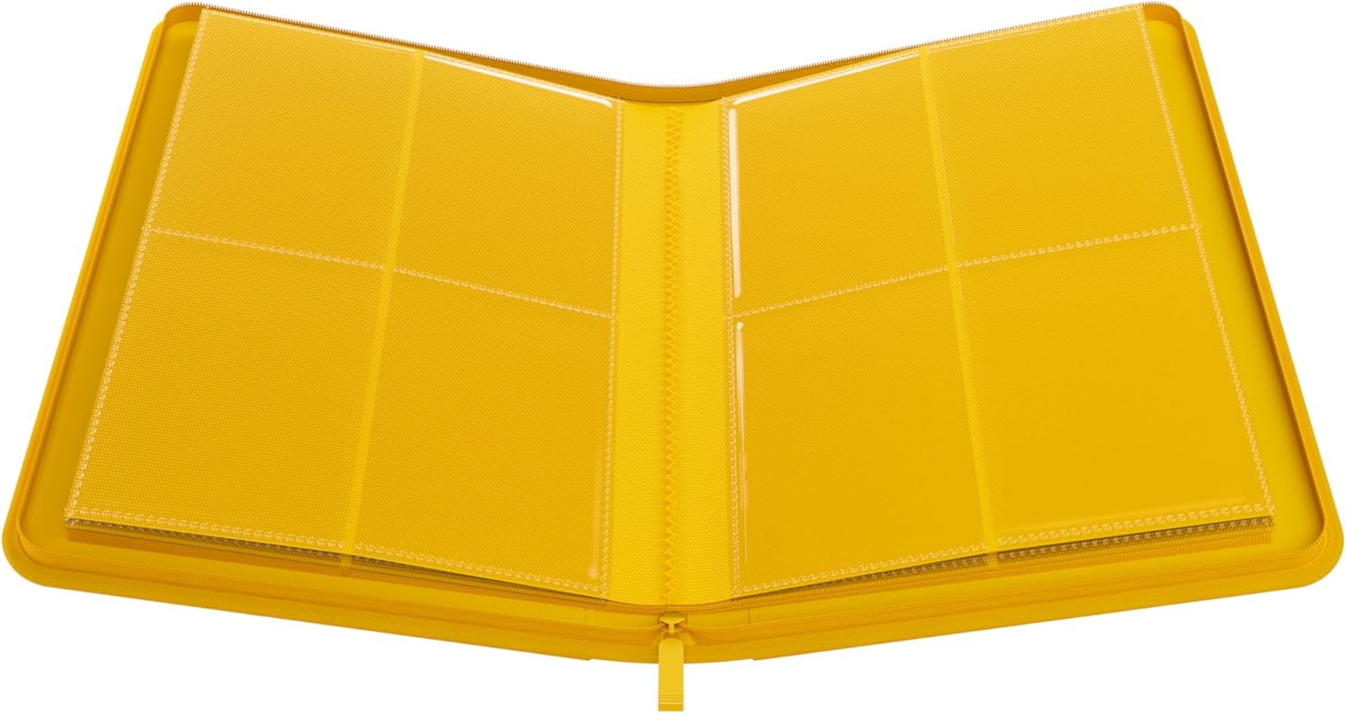 Gamegenic | Zip-Up Album 8-Pocket - Yellow | Trading Card Game Accessory