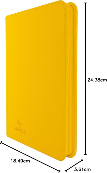 Gamegenic | Zip-Up Album 8-Pocket - Yellow | Trading Card Game Accessory