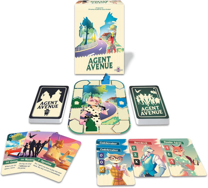 Agent Avenue (English Version) - Strategy Card Game, 2-4 Players, 10-15 Min, 8+ Years, on The Recommendation List for Spiel des Jahres 2025