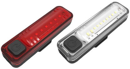 Smart Acrux Fiets Verlichtingsset - Usb Oplaadbaar - Koplamp 70 Lumen - Achterlicht 10 Lumen
