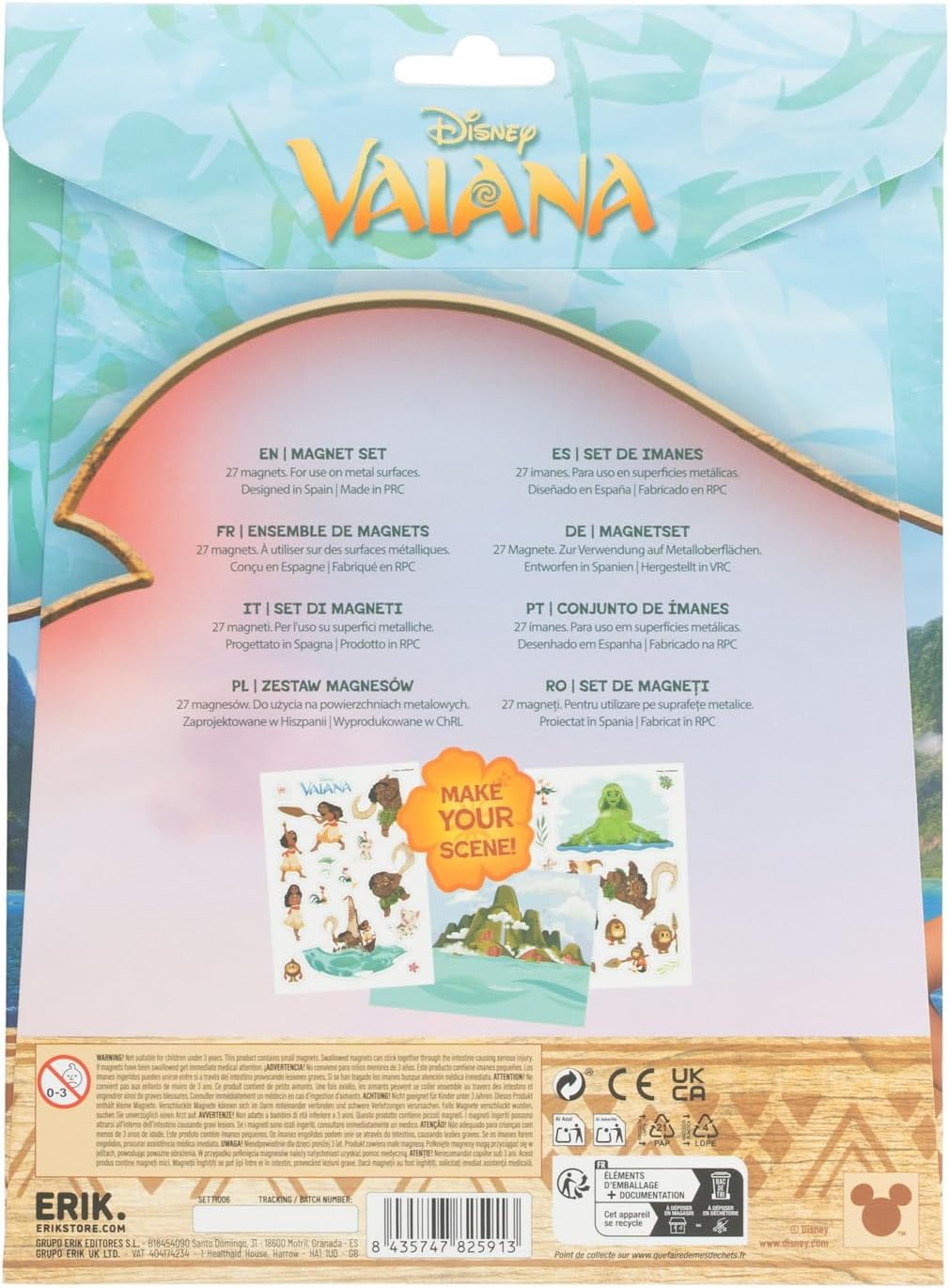 Disney Moana Magnet Set