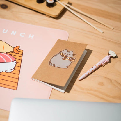 Grupo Erik Set 2 Stickers Pusheen Sushi Roll - Adesivi in Vinile Sagomati Kawaii per Laptop, Borraccia e Cellulare | Decorazioni Resistenti