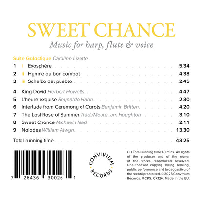 Sweet Chance: Music for Harp, Flute & Voice