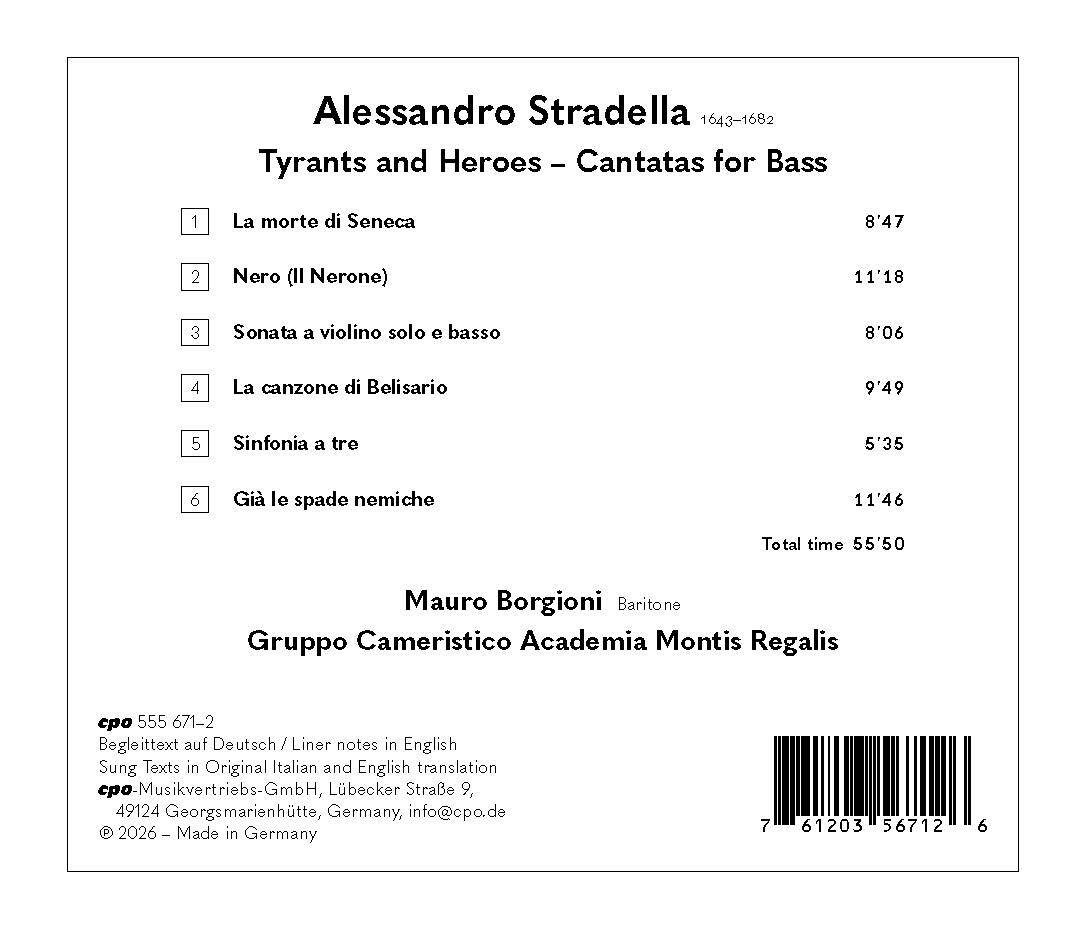 Alessandro Stradella: Tyrants and Heroes