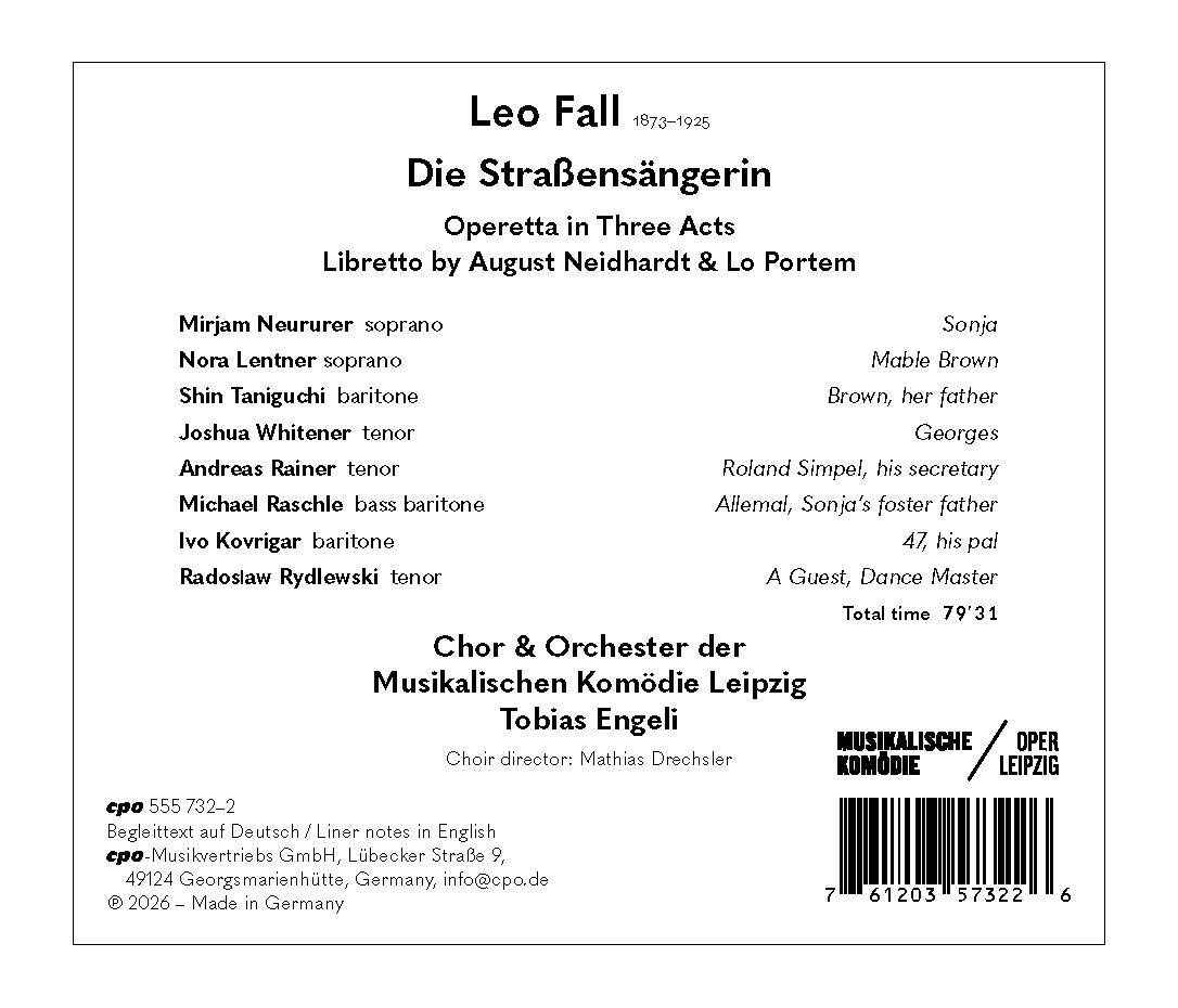 Leo Fall: Die Straßensängerin