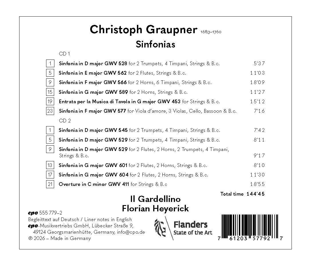 Christoph Graupner: Sinfonias