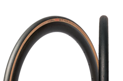 Panaracer Agilest Tlr Folding Road Tyre: Black/Amber 700X25C