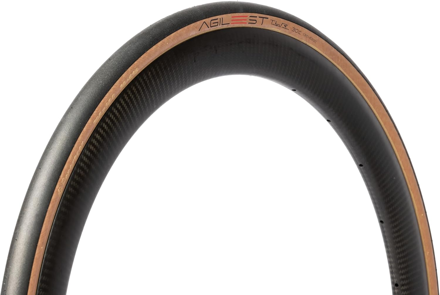 Panaracer Agilest Tlr Folding Road Tyre: Black/Amber 700X25C