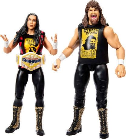 Mattel WWE Chelsea Green & Cactus Jack Main Event Showdown Series 26 Action Figures 2 Pack Wrestling Toy