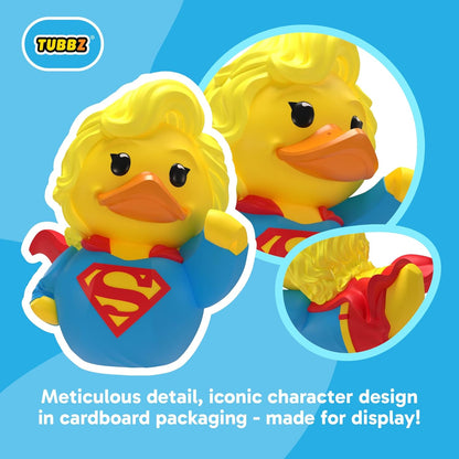 TUBBZ Box-Ausgabe: DC Comics – Supergirl Cosplaying Gummiente Vinylfigur – Offizielle Sammelfigur für Fans von Superman