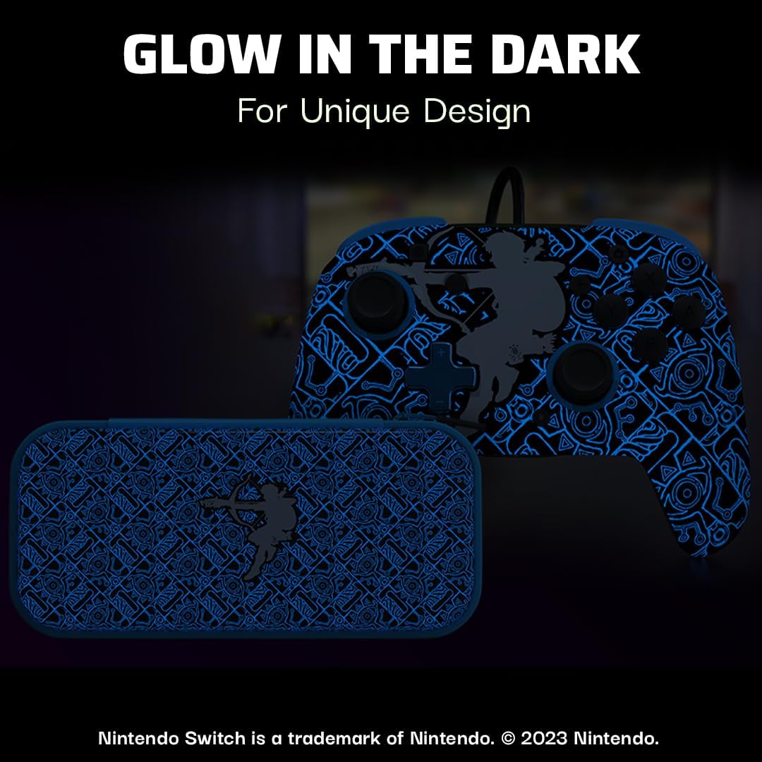 PDP Rematch + Case Bundle GID Sheikah Shoot Nintendo Switch