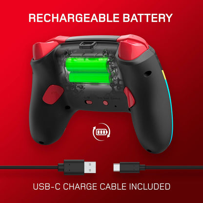Gioteck WX5+ Doodle - Wireless Controller for Nintendo Switch 2 - Chat Menu Button - Hall Effect Thumbs and Triggers - Customisable RGB - Programmable Back Buttons