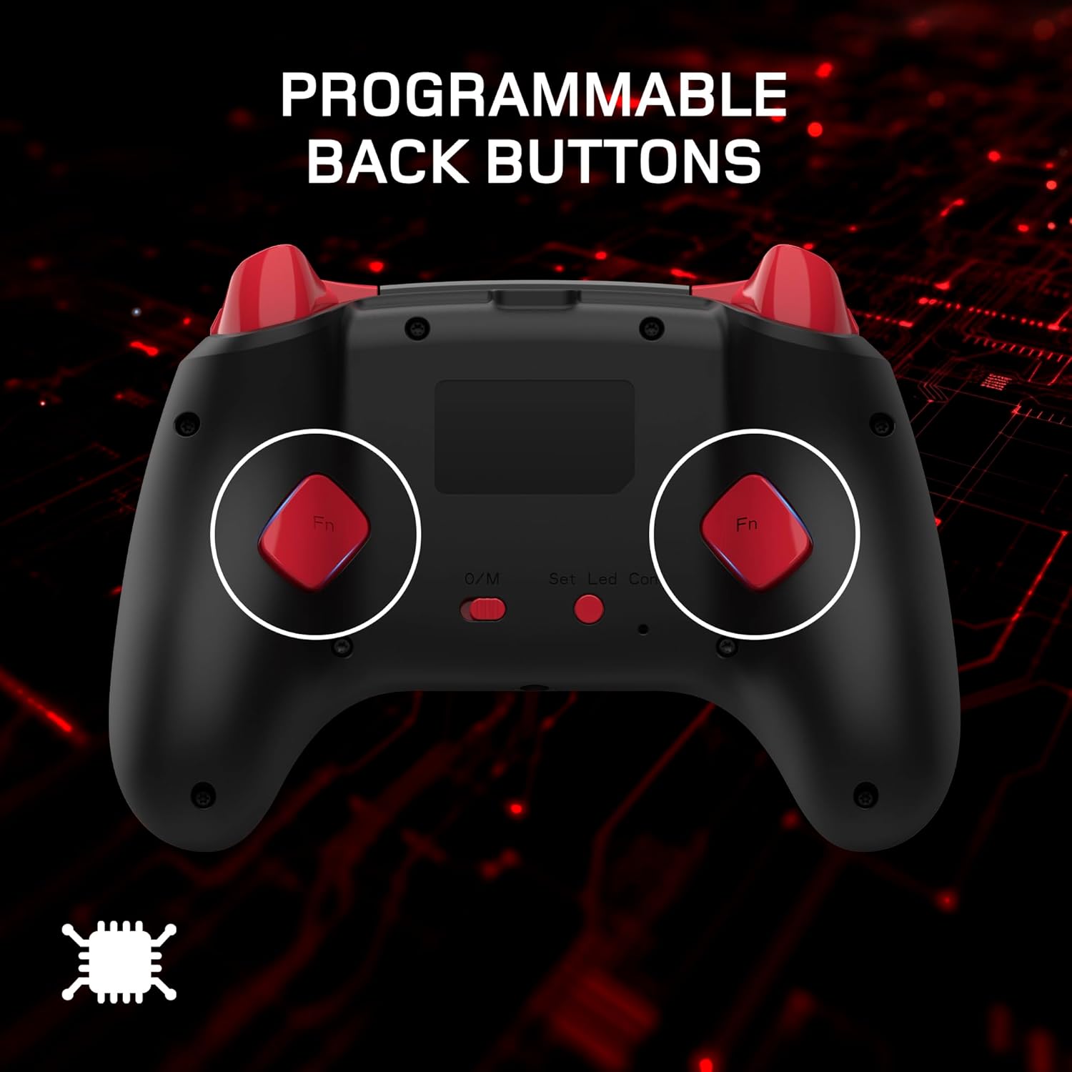 Gioteck WX5+ Doodle - Wireless Controller for Nintendo Switch 2 - Chat Menu Button - Hall Effect Thumbs and Triggers - Customisable RGB - Programmable Back Buttons