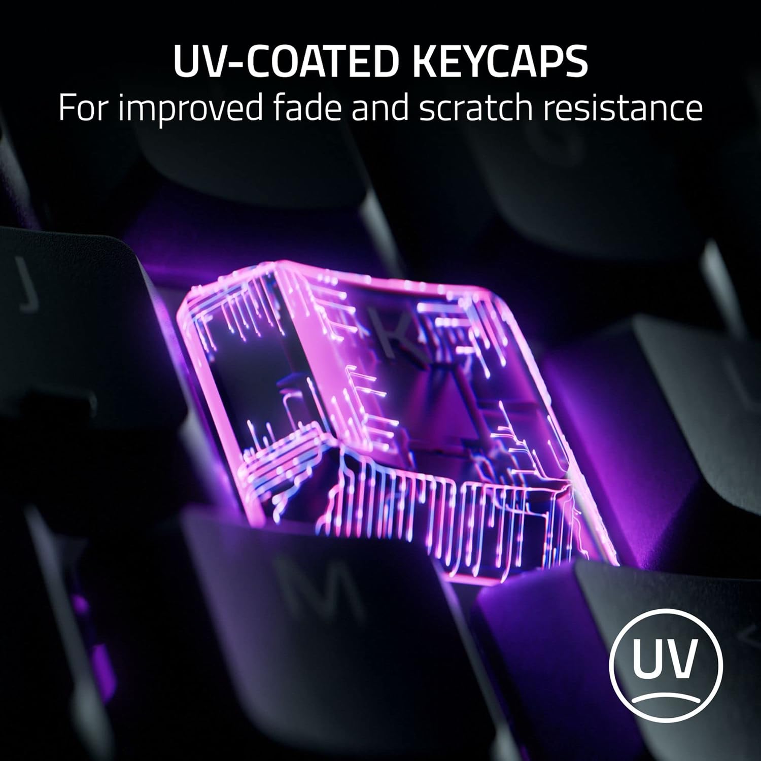 Razer Ornata V3 Tenkeyless - Compact Low Profile Gaming Keyboard (Mecha-Membrane Switches, UV-coated Keycaps, Backlit Dedicated Media Keys, Magnetic Soft-Touch Wrist Rest) QWERTY UK Layout | Black