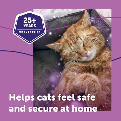 FELIWAY Classic 30 Day Cat Calming Plug In Pheromone Diffuser Starter Kit, 48ml - Helps Solve Common Signs of Stress in Cats & Kittens, Veterinary Recommended, Clinically Proven