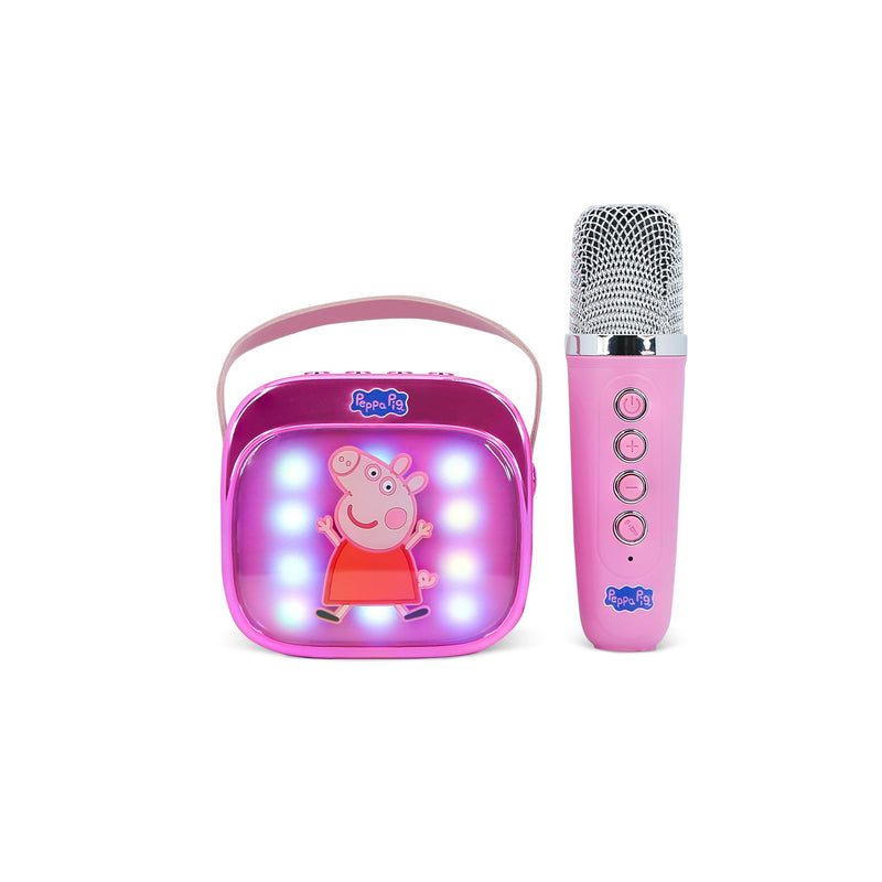 Otl - Light Up Wireless Karaoke Speaker W/ Microphone - Peppa Pig