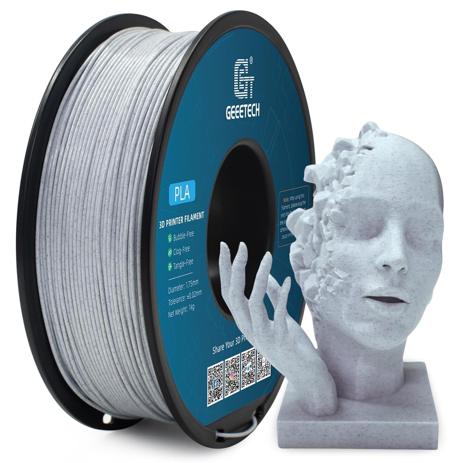 Geeetech - PLA like Marble (1.75mm - 1kg)