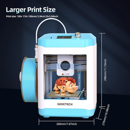 Geeetech M1 Mini 3D Printer | Instapmodel voor Kinderen en beginners