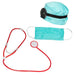 Boland - 44809 - Doktersset, accessoire voor carnaval, verkleedset, dokterskapje, hoofdband met reflector, mondkapje en stethoscoop, themafeest, vrijgezellenfeest