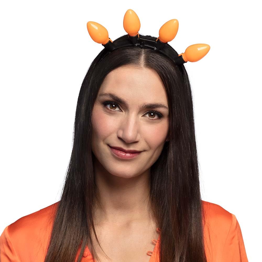 LED diadeem Party oranje